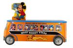 "MICKEY MOUSE BUS" OUTSTANDING 1950s LARGE COMBINATION RIDING/PULL TOY WITH BOX.