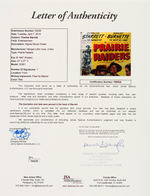 CHARLES "DURANGO" STARRETT SIGNED "PRAIRIE RAIDERS" MOVIE POSTER.