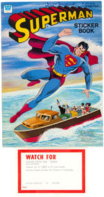 WHITMAN "SUPERMAN STICKER BOOK" COMPLETE ORIGINAL ART LOT.