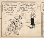 “GASOLINE ALLEY” OCT.13,1933 DAILY COMIC STRIP ORIGINAL ART BY FRANK KING.