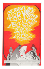 BILL GRAHAM CONCERT POSTER BG-52 FEATURING B.B. KING.