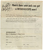 "RIN TIN TIN WONDASCOPE/IT'S 7 INSTRUMENTS IN 1" WITH INSTRUCTIONS/MAILER.