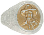 "GENE AUTRY" BOTH VERSIONS OF HIS FRIENDSHIP RING PLUS HIS HORSESHOE NAIL RING.