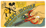 "MICKEY MOUSE CUT-OUT SCISSORS" ON DISPLAY CARD.