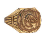 "G MEN" PAIR OF SCARCE 1930s RINGS.