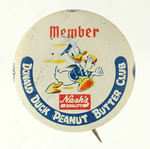 "DONALD DUCK PEANUT BUTTER CLUB" RARE LITHO.