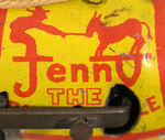 STRAUSS "JENNY THE BALKING MULE" WIND-UP TIN TOY.