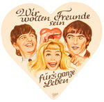 THE BEATLES RINGO AND GEORGE GERMAN GINGERBREAD LABEL.