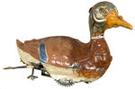 GERMAN PAINTED TIN DUCK WIND-UP TOY.