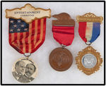 THREE RIBBON BADGES FROM WISCONSIN REPUBLICAN STATE CONVENTIONS 1896, 1900, 1902.