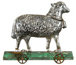 EARLY AMERICAN TIN SHEEP PULL TOY.