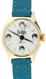 "THE BEATLES" WRISTWATCH BLUE BAND VARIETY BY BRADLEY IN ORIGINAL GIFT BOX.