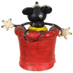 “MICKEY MOUSE” IN CHAIR GERMAN METAL FIGURE.