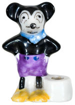 MICKEY MOUSE DEAN’S RAG-STYLE CHINA BIRTHDAY CAKE CANDLE HOLDER.