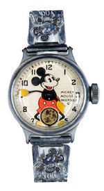 "INGERSOLL MICKEY MOUSE WRIST WATCH" BOXED 1937 VERSION.