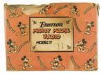 "EMERSON MICKEY MOUSE RADIO MODEL NO. 411" W/RARE BOX.