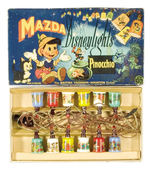 "PINOCCHIO MAZDA DISNEYLIGHTS" BOXED SET.