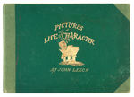 "PICTURES OF LIFE & CHARACTER BY JOHN LEECH" SET OF THREE MID-1800S LARGE SIZE CARTOON BOOKS.