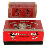 "MICKEY MOUSE BANK" WITH VERY RARE BOX.