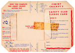 "JIMINY CRICKET ACTION FLIP" BREAD LABEL CARDS.