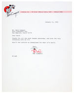 DISNEY LEGEND WARD KIMBALL LETTERS WITH DRAWINGS FROM FELLOW ANIMATORS PLUS EARLY TRAIN PHOTOS.