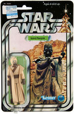 "STAR WARS - SAND PEOPLE" (TUSKEN RAIDER) ACTION FIGURE ON CARD.