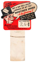 "CHARLIE McCARTHY" PREMIUM PUPPET DIE-CUT STORE SIGN.