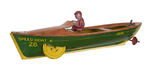 "STRAUSS CORP.  SPEEDBOAT/THE FERDINAND" WIND-UP TOY.