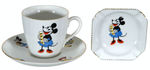 BAVARIAN CHINA LOT OF THREE FEATURING MINNIE MOUSE.