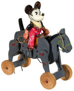 COWBOY MICKEY MOUSE ON HORSE WIND-UP TOY (VARIETY).