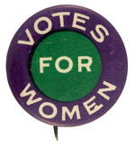 "VOTES FOR WOMEN" WITH CONNECTICUT BACKPAPER.