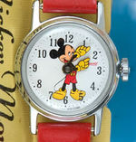 "MICKEY MOUSE" BOXED WATCH SET WITH FIGURE.