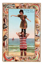 "CONEY ISLAND" LOT OF FIVE POSTCARDS.