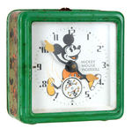 "INGERSOLL MICKEY MOUSE" BOXED ENGLISH VERSION WIND-UP CLOCK.