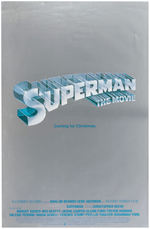 "SUPERMAN: THE MOVIE" ADVANCE FOIL MOVIE POSTER.