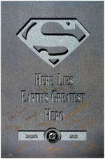 "THE DEATH OF SUPERMAN" MULTI-SIGNED PROMOTIONAL LOT.