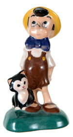 PINOCCHIO WITH FIGARO CERAMIC FIGURINE BY BRAYTON LAGUNA.