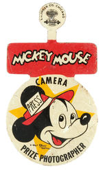 RARE LARGE TAB PACKAGED WITH THE "MICKEY MOUSE CAMERA."