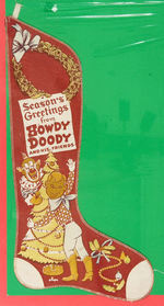 "SEASONS GREETINGS FROM HOWDY DOODY AND HIS FRIENDS" CHRISTMAS STOCKING.