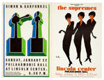 “THE SUPREMES/SIMON & GARFUNKEL” HANDBILL PAIR.