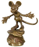 RARE MINIATURE SOLID VIENNA BRONZE MICKEY MOUSE FIGURE.