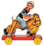 "POPEYE" COWBOY FISHER PRICE PULL TOY.