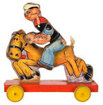 "POPEYE" COWBOY FISHER PRICE PULL TOY.