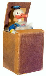 DONALD DUCK CELLULOID JACK-IN-THE-BOX.