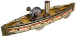 HESS HILL CLIMBER STYLE TIN TOY BOAT.