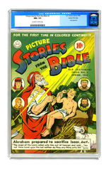 PICTURE STORIES FROM THE BIBLE #3 SPRING 1943 CGC 9.6  OFF-WHITE TO WHITE PAGES GAINES FILE COPY.