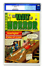 THE VAULT OF HORROR #12 (#1) APRIL MAY 1950 CGC 8.0 CREAM TO OFF-WHITE PAGES.