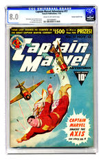 CAPTAIN MARVEL ADVENTURES #17 NOVEMBER 1942 CGC 8.0 CREAM TO OFF-WHITE PAGES CROWLEY COPY/FILE COPY.