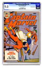 CAPTAIN MARVEL ADVENTURES #46 MAY 1945 CGC 9.0 CREAM TO OFF-WHITE PAGES CROWLEY COPY/FILE COPY.