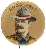 “ROOSEVELT SUPERB COLOR 1900 V.P. CAMPAIGN BUTTON.